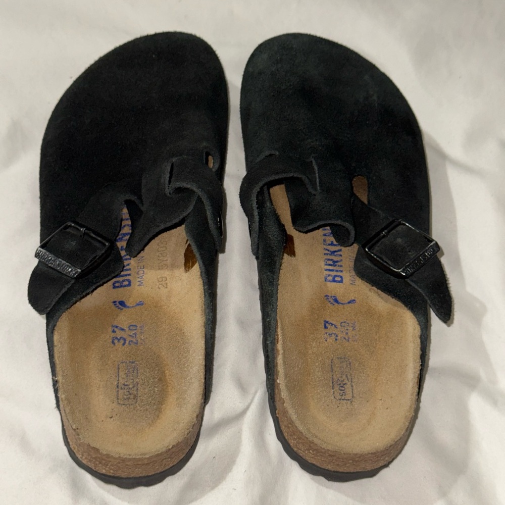 Birkenstock Black Suede Clog